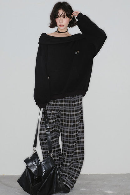 オフショルダールーズトップス