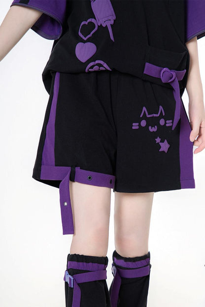 サブカルキャットサマーTシャツ+パンツ＋レッグカバー