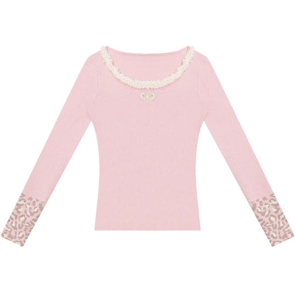 Leopard Print Knit Sweater