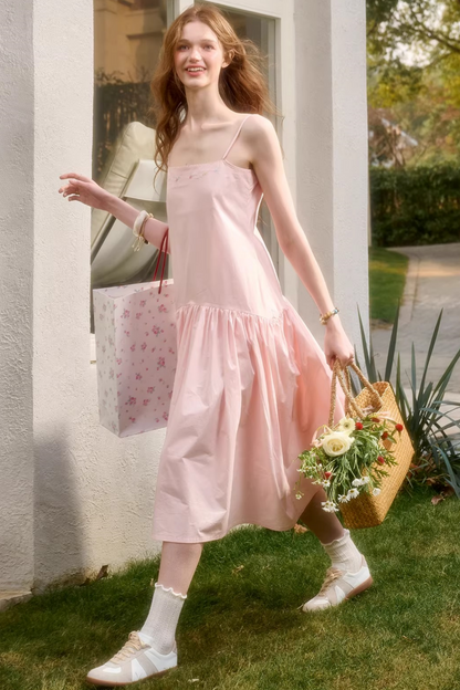 ベビーピンクスイートドレス+シャツ