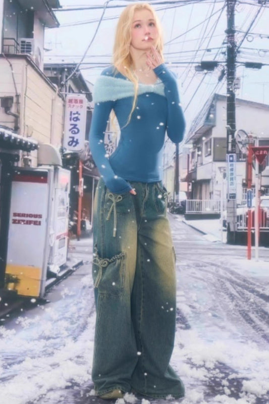 プラッシュボウホルタートップ