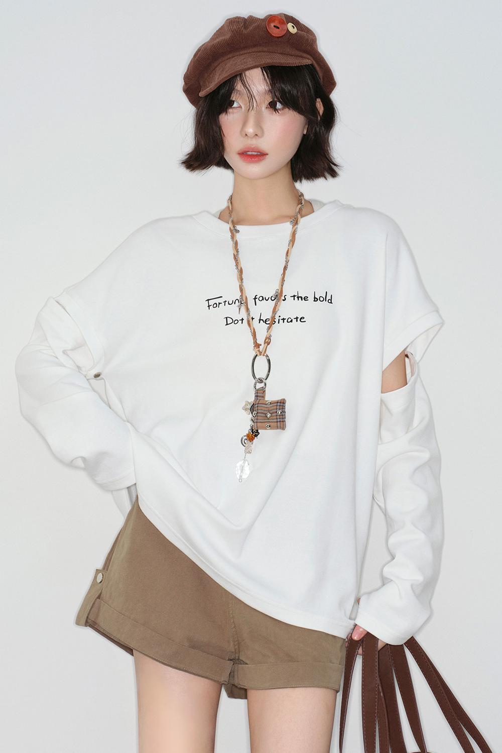 デタッチャブルスリーブトップス