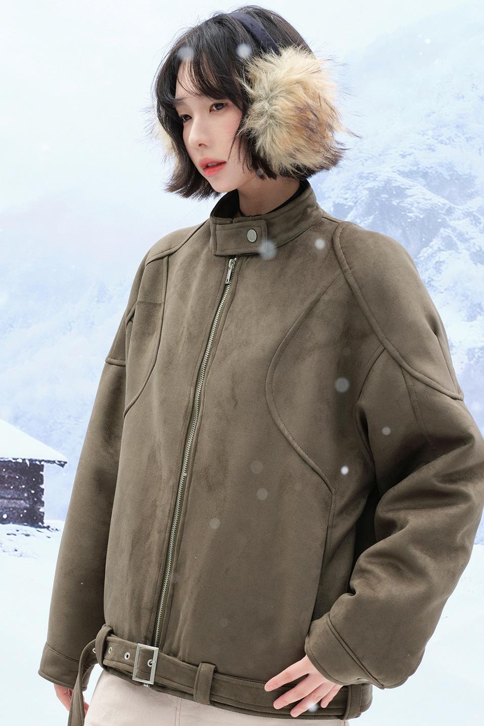 Gravity Suede Stand Collar Jacket