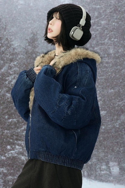 Sheepskin Hooded Jacket