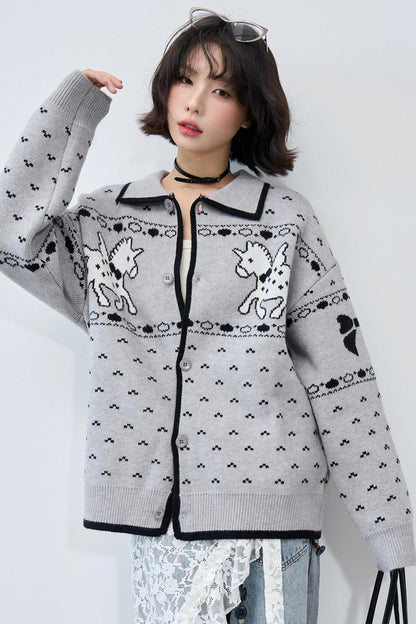 Gravity Knit Cardigan Sweater