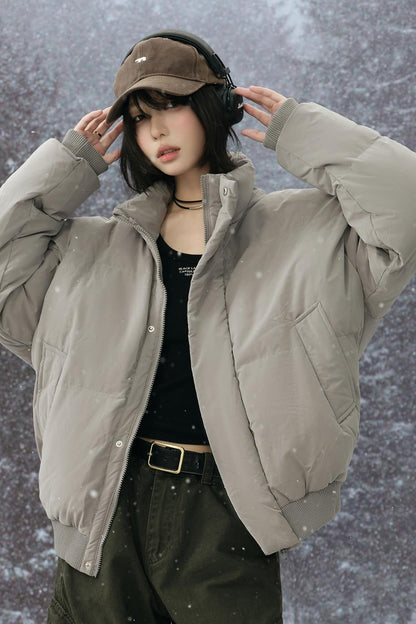 Stand collar padded jacket