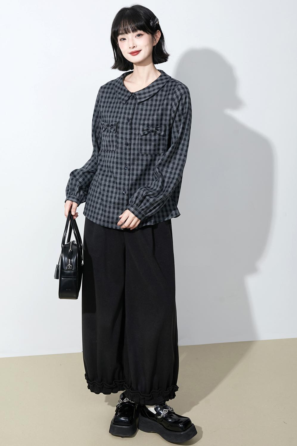 ヴィンテージラッフルウーレンパンツ