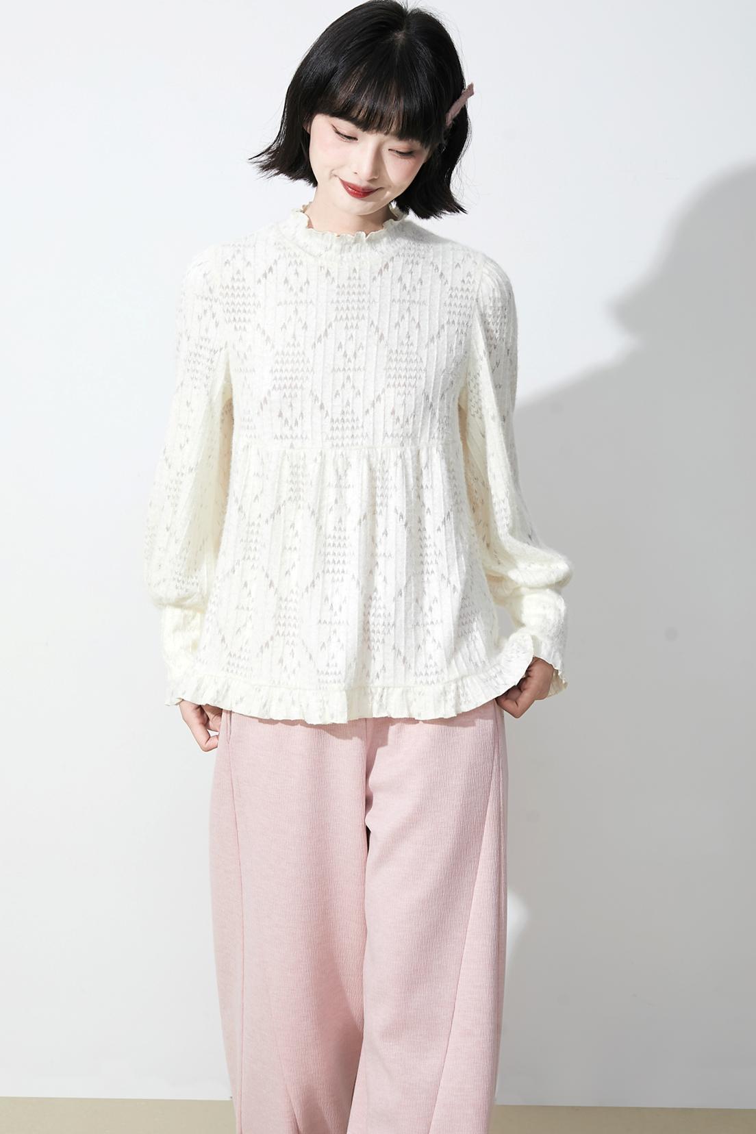 ソフトダイヤモンドニットトップ