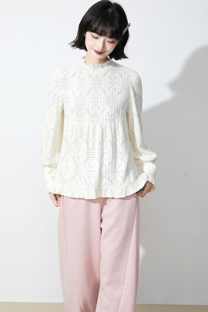 ソフトダイヤモンドニットトップ