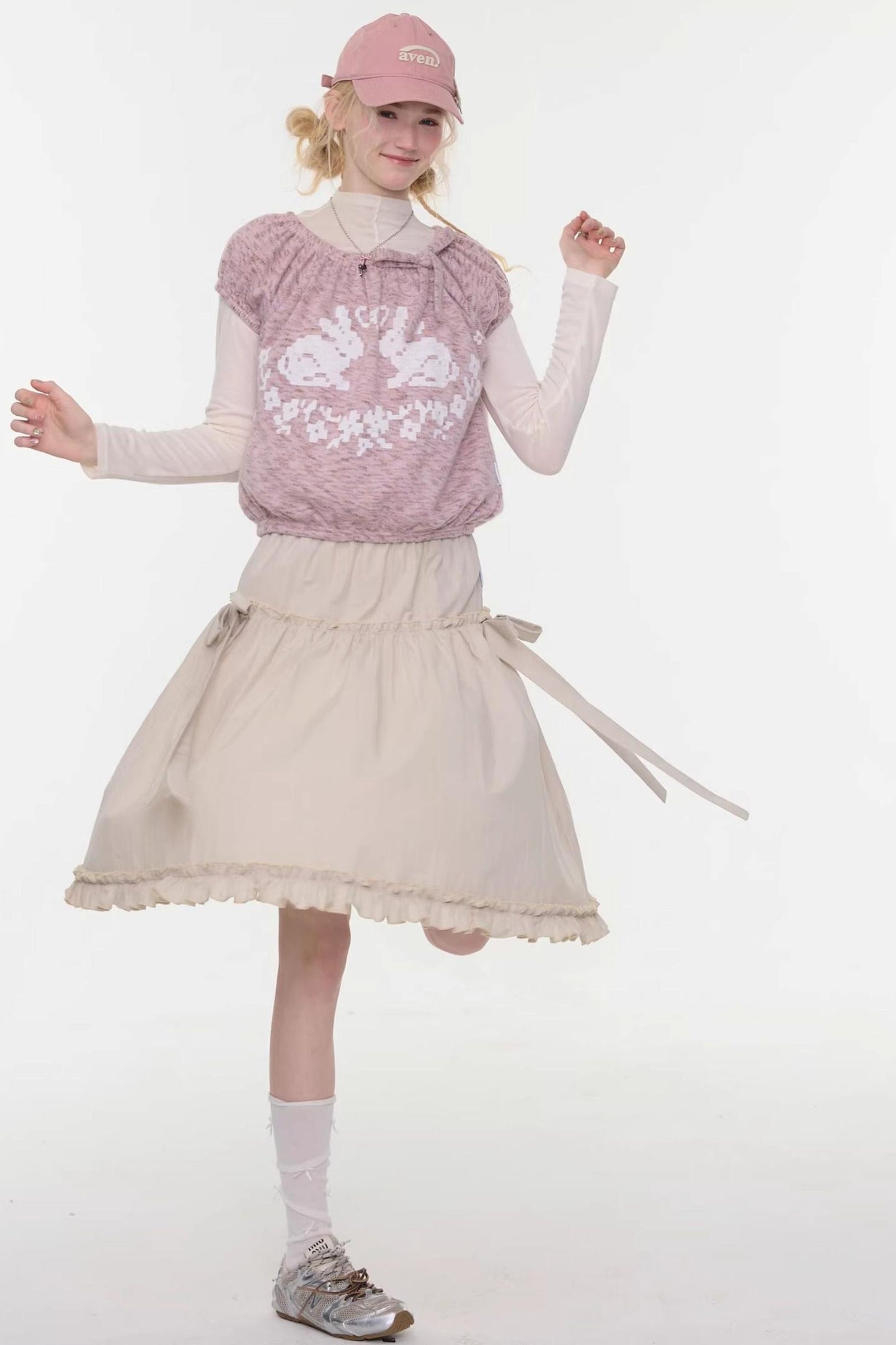 Rabbit Shadow Knitted Top