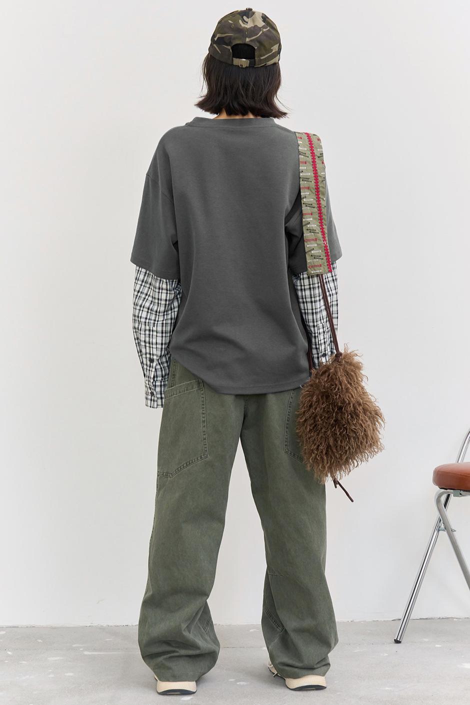 レトロモードストレートパンツ