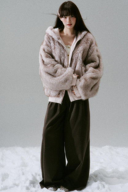 Sweet Mode Fur Hooded Jacket