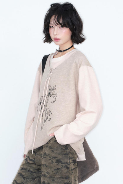 Gravity Patchwork Color Block Top