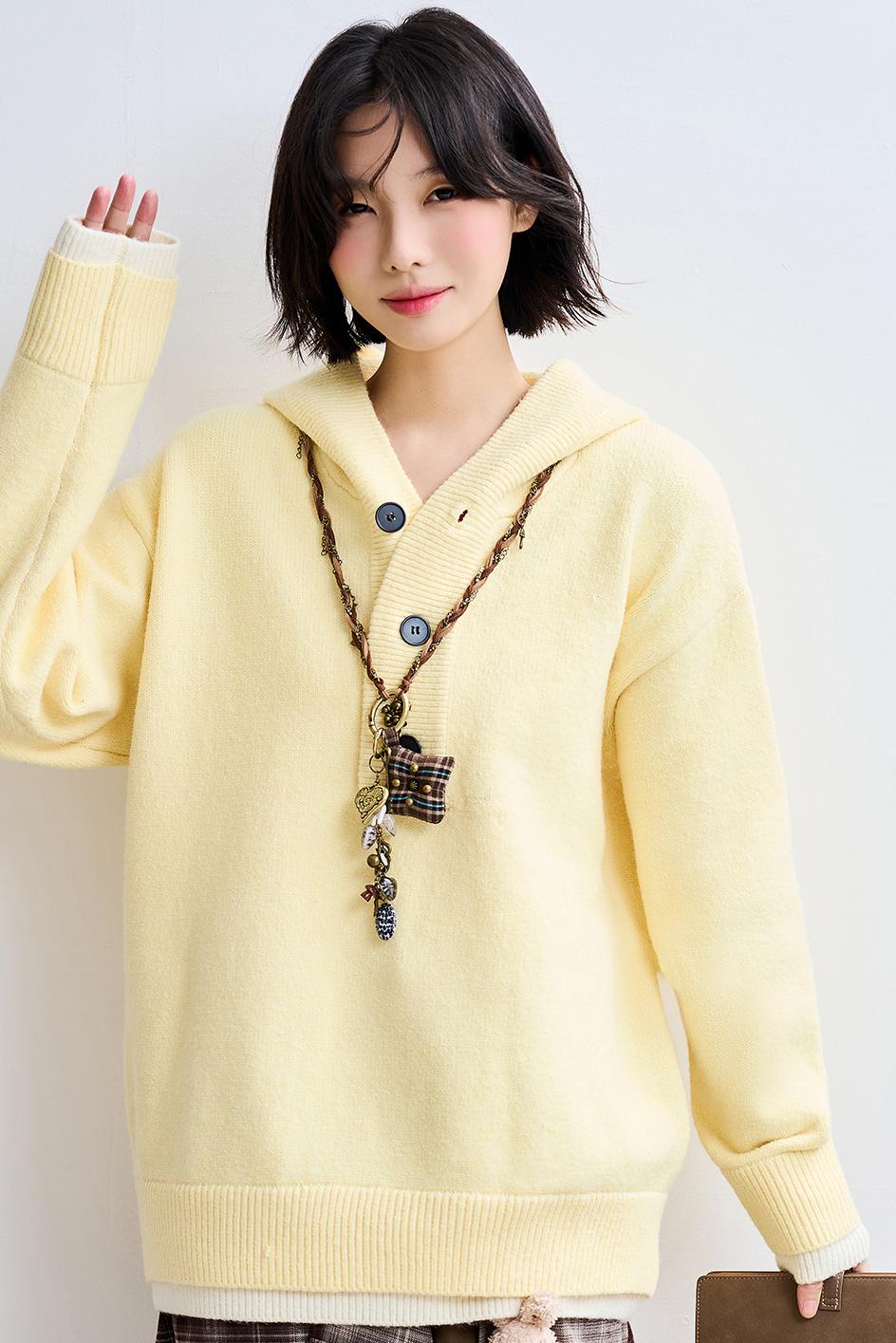 Hoodie Knit Pullover