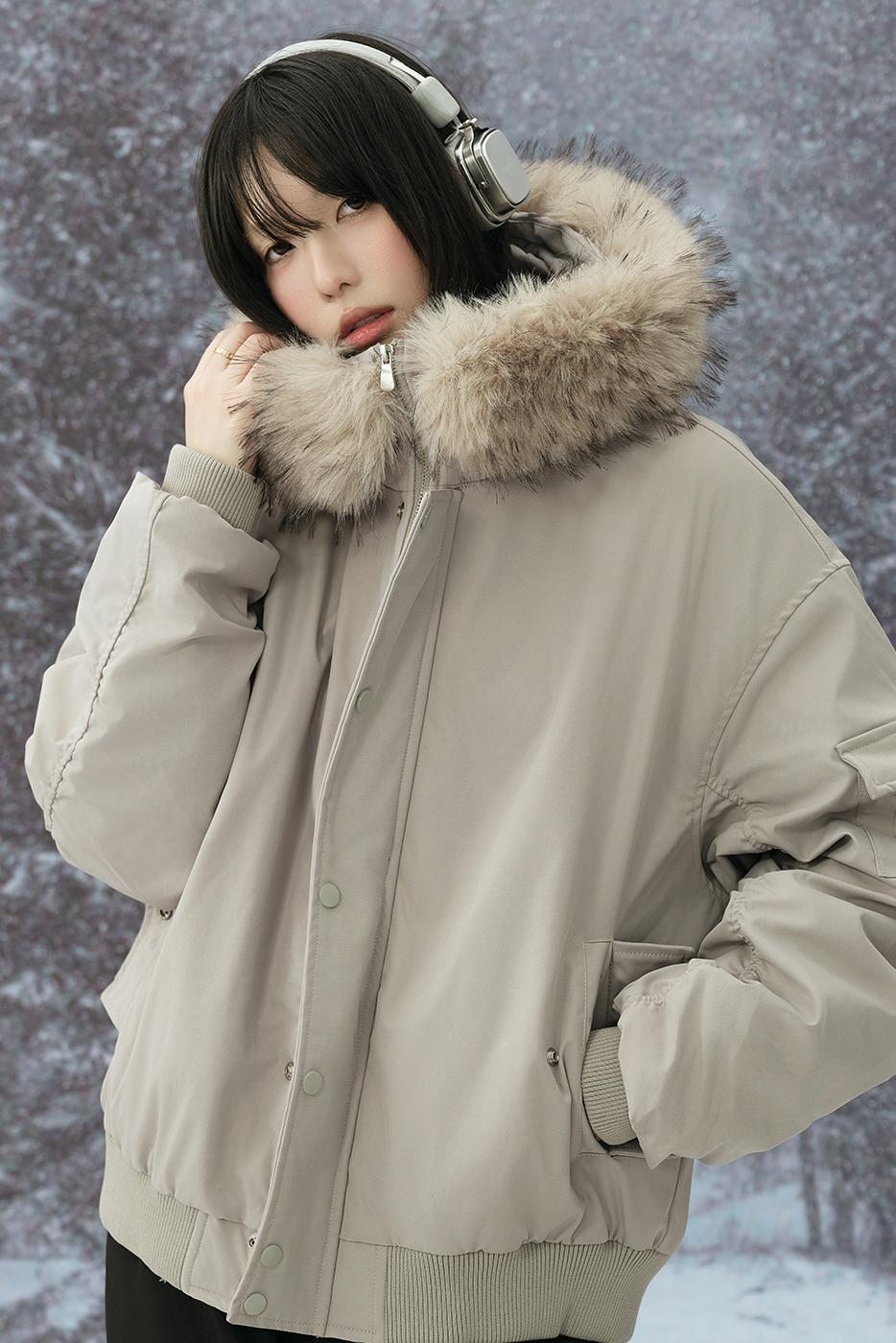 Fur Collar Hooded Winter Jacket