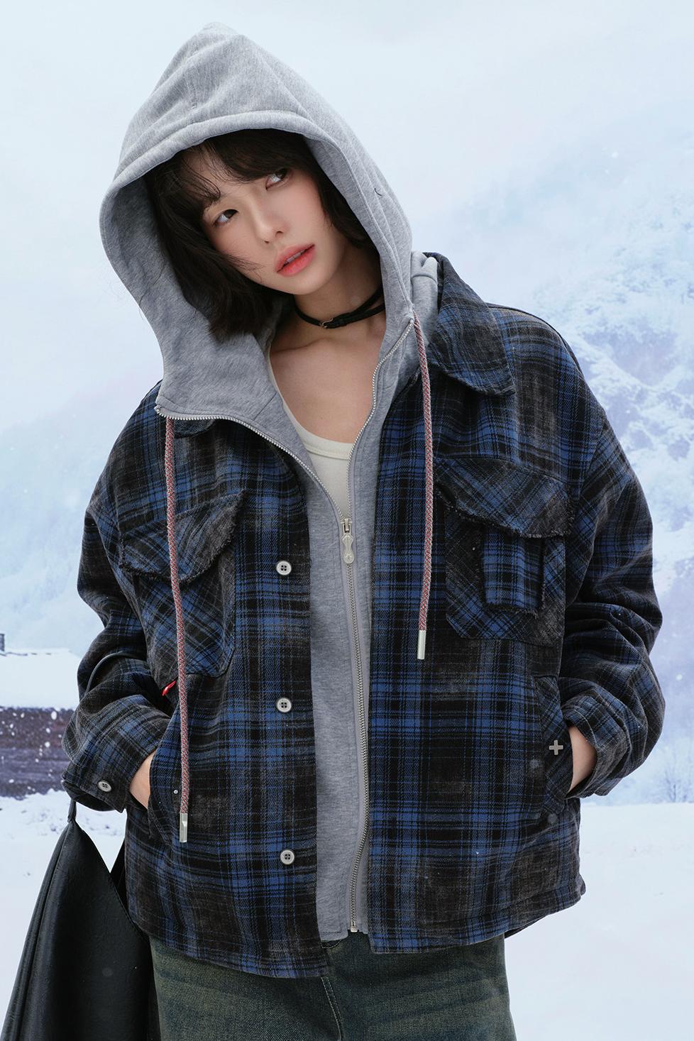 フーデッドコットンウィンタージャケット