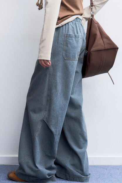 ルーズフィットスラックススタイルパンツ