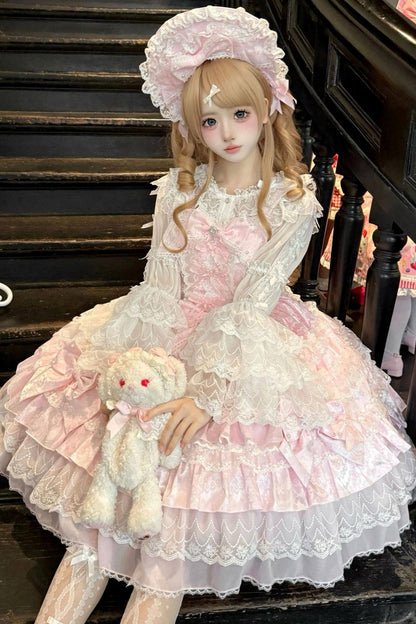 Doll Sweet Princess Lolita Dress + Bonnet