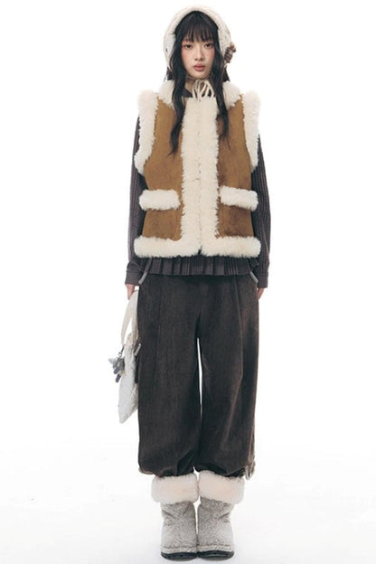 ラッフルダブルブレスタフリルトップス