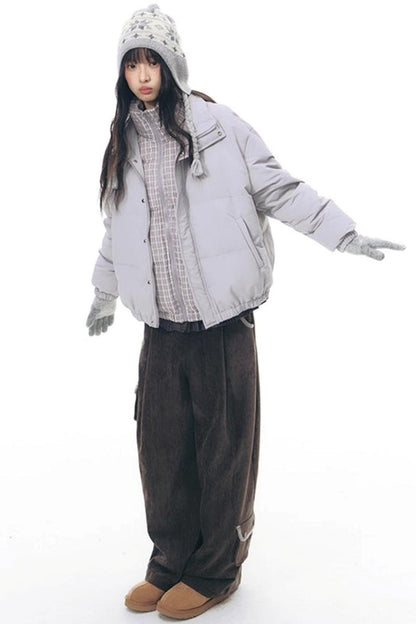 マルチポケットカジュアルロングパンツ+ロールアップワイドレッグミディアムパンツ