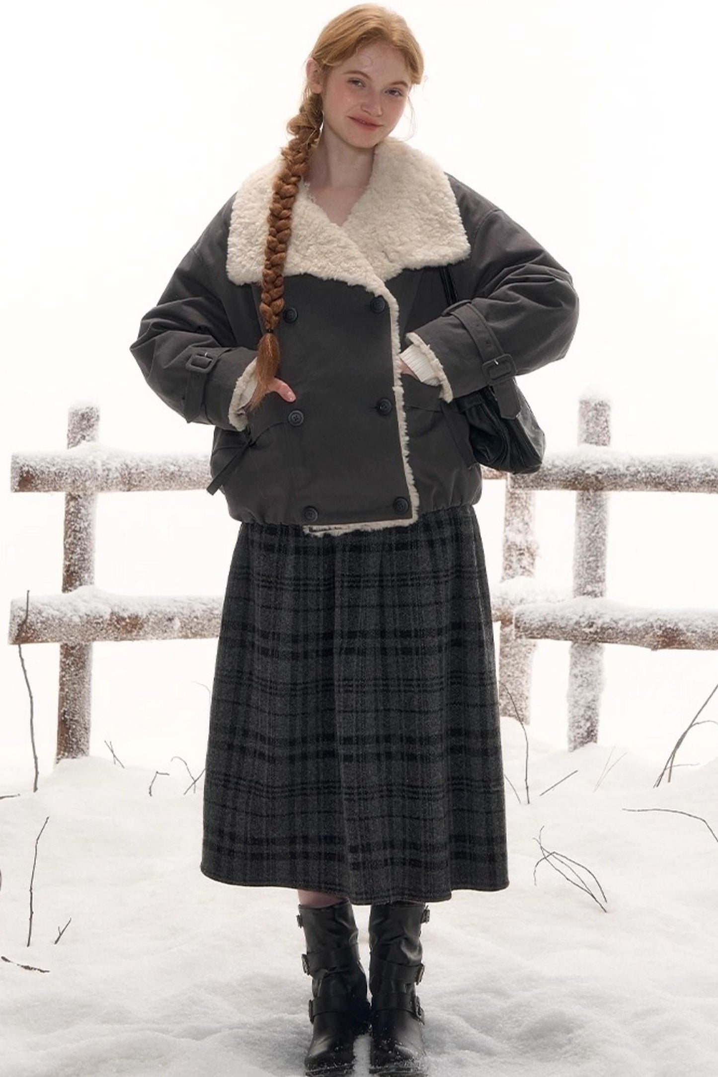 レトロシャーリンミドルスカート