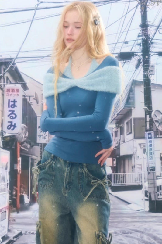 プラッシュボウホルタートップ