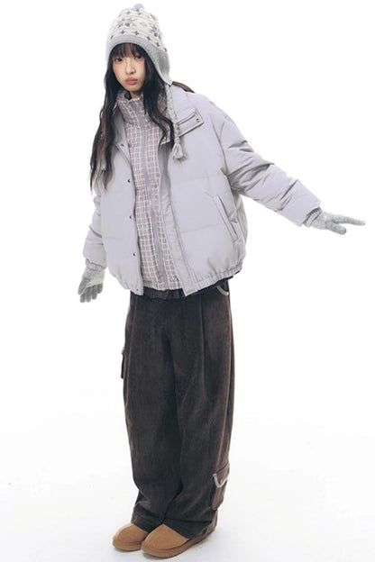 マルチポケットカジュアルロングパンツ+ロールアップワイドレッグミディアムパンツ