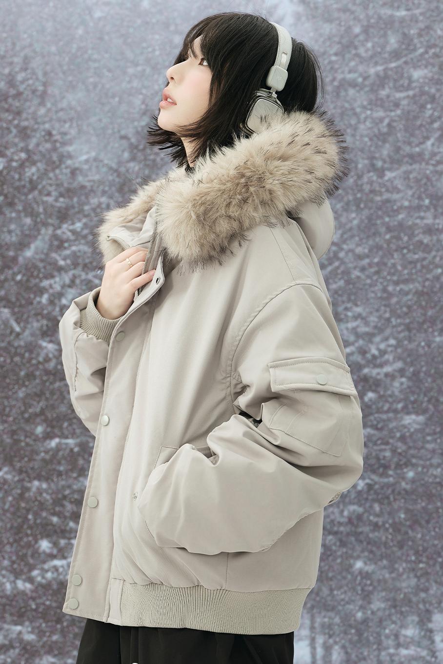 Fur Collar Hooded Winter Jacket