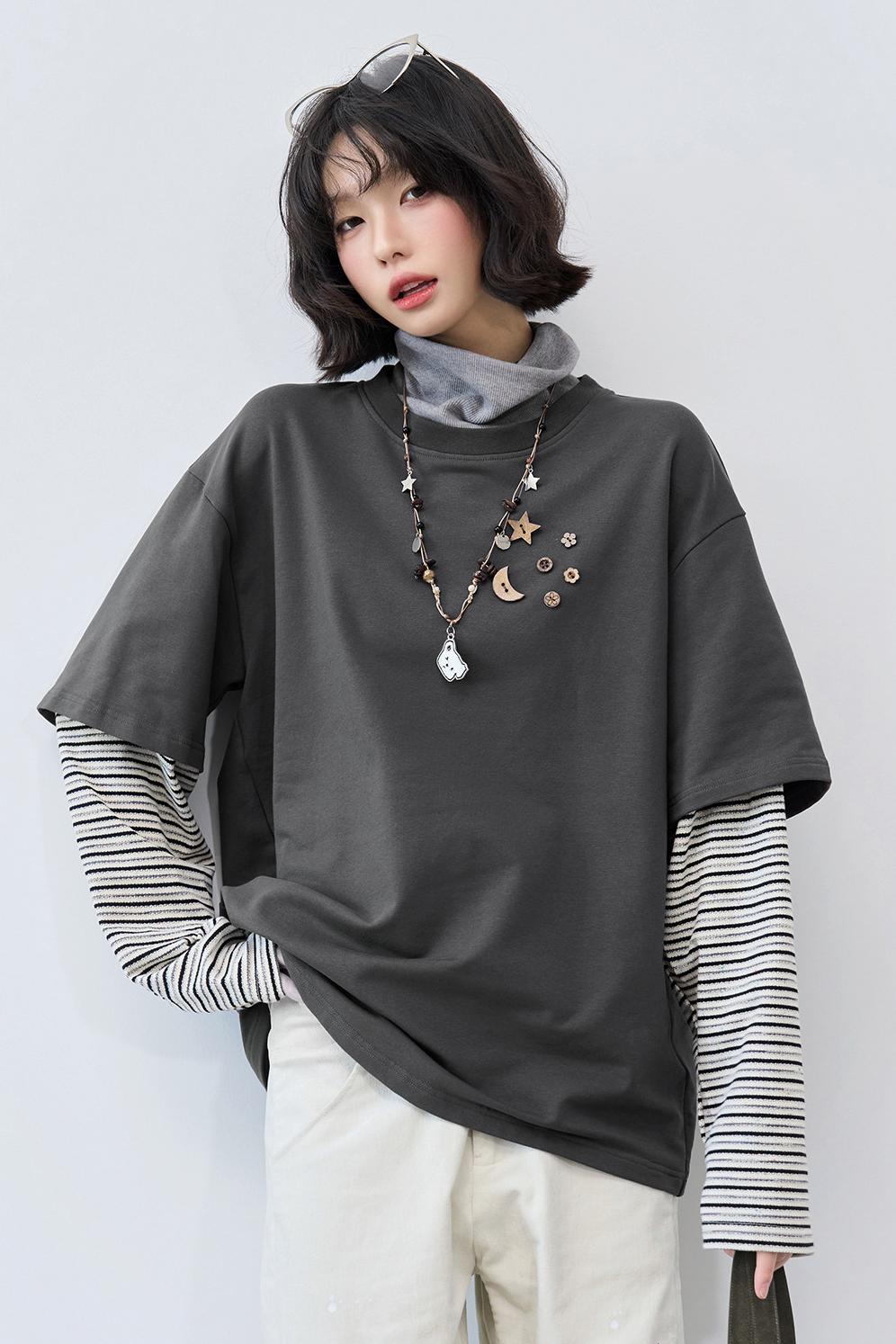 Gravity Patchwork Color-Blocked Top