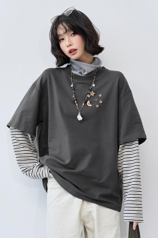 Gravity Patchwork Color-Blocked Top