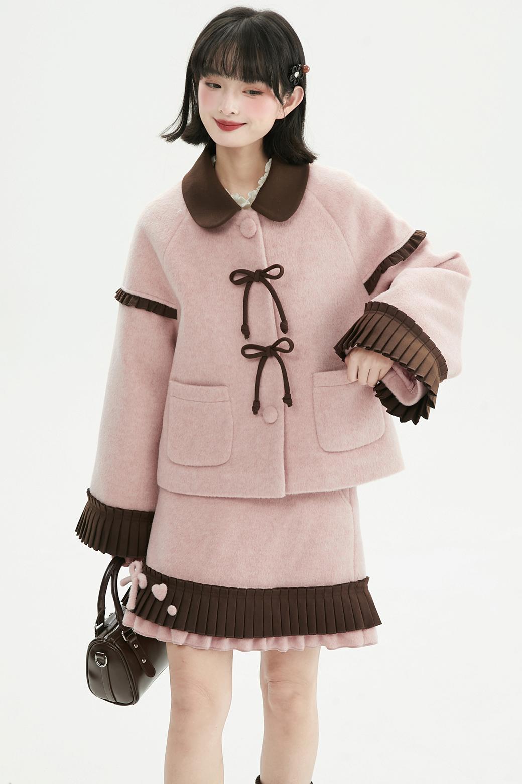 ピンクドールスタイルコートセットアップ
