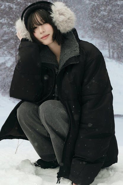 Wool padded winter coat