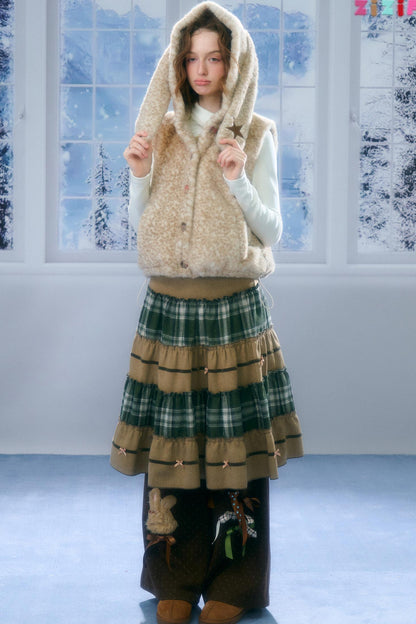 Faux Fur Rabbit Ear Vest