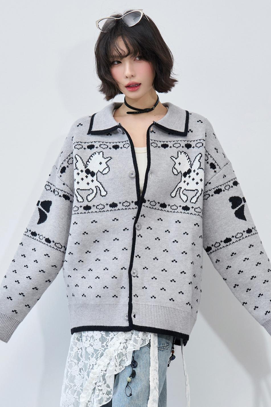 Gravity Knit Cardigan Sweater