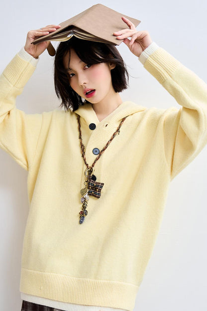 Hoodie Knit Pullover