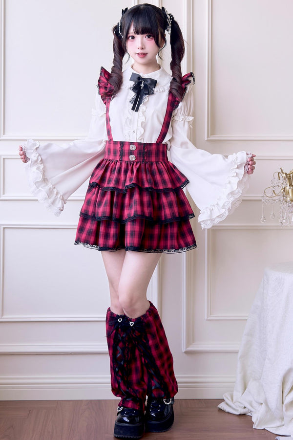 サブカル地雷ビブスカートセットアップ