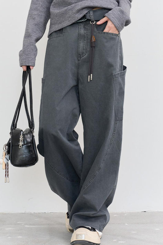 レトロモードストレートパンツ