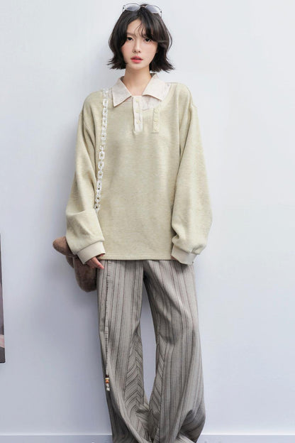 Retro Stripe Wide Pants