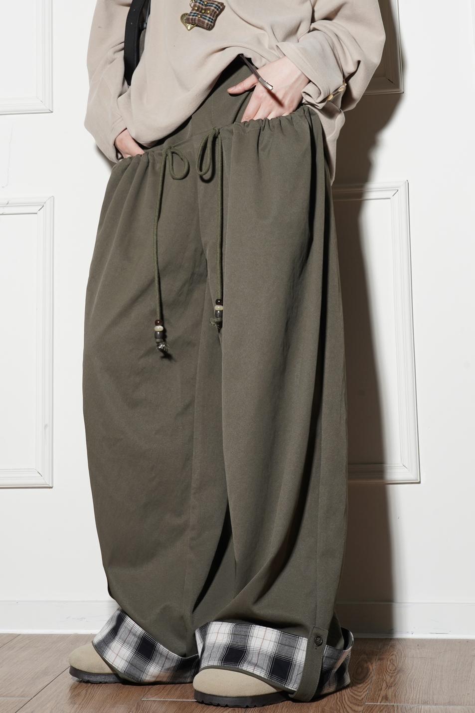 ルーズフィットワイドレッグパンツ