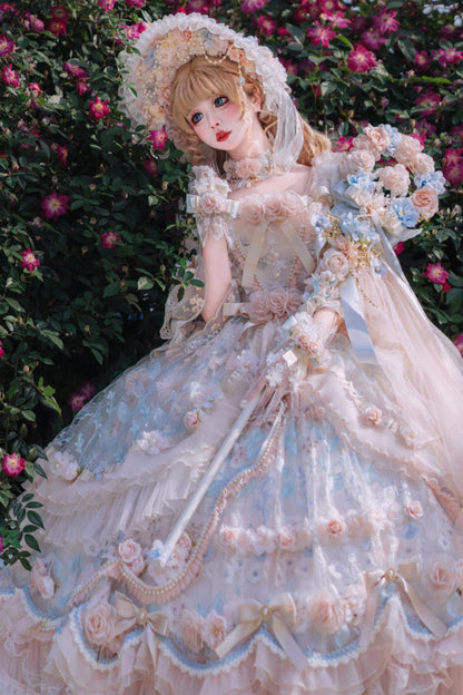 Floral Bridal Handmade Headdress Accessory Setup