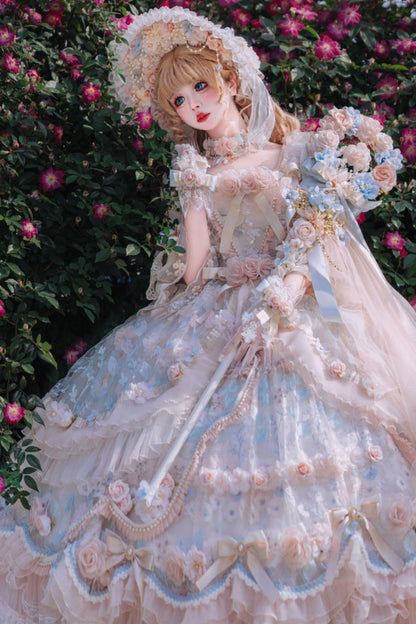 Floral Bridal Handmade Headdress Accessory Setup