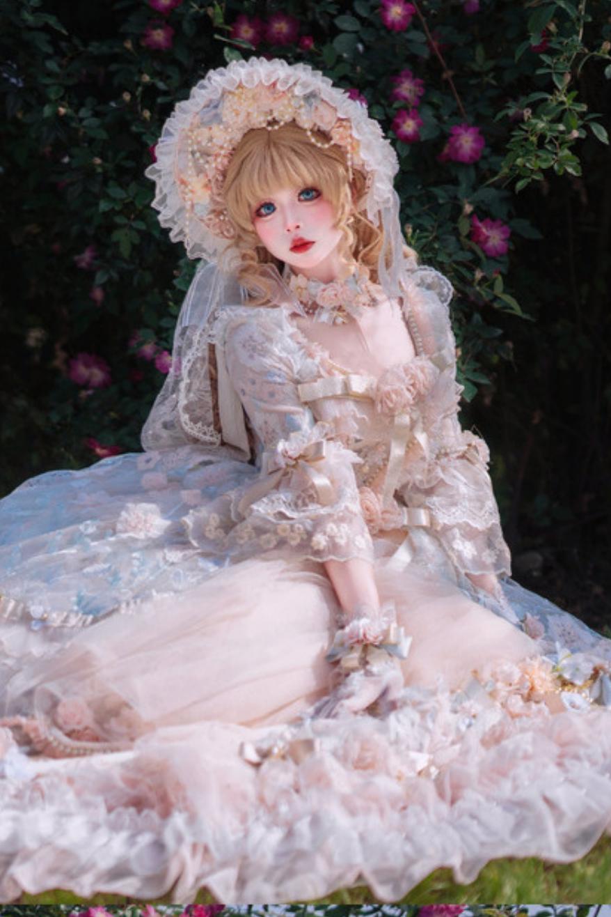 Floral Bridal Handmade Headdress Accessory Setup