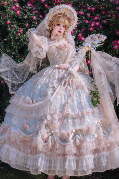 Floral Bridal Handmade Headdress Accessory Setup