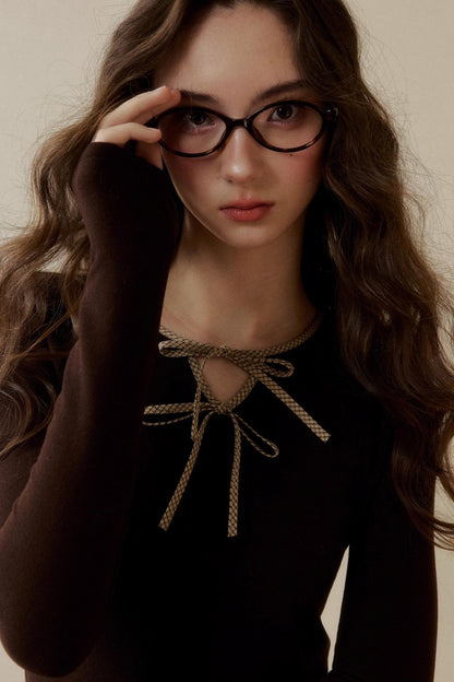 レトロチェックレイヤードドレス