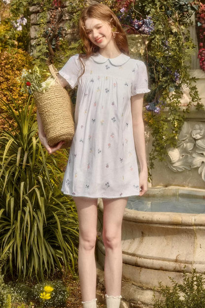 レトロフラワードレス+トップス+パンツ+カーテン+スカーフ