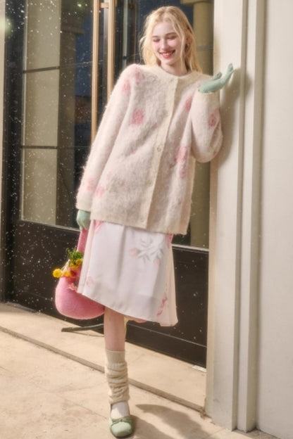 スイートレトロガーリーニットカーディガン