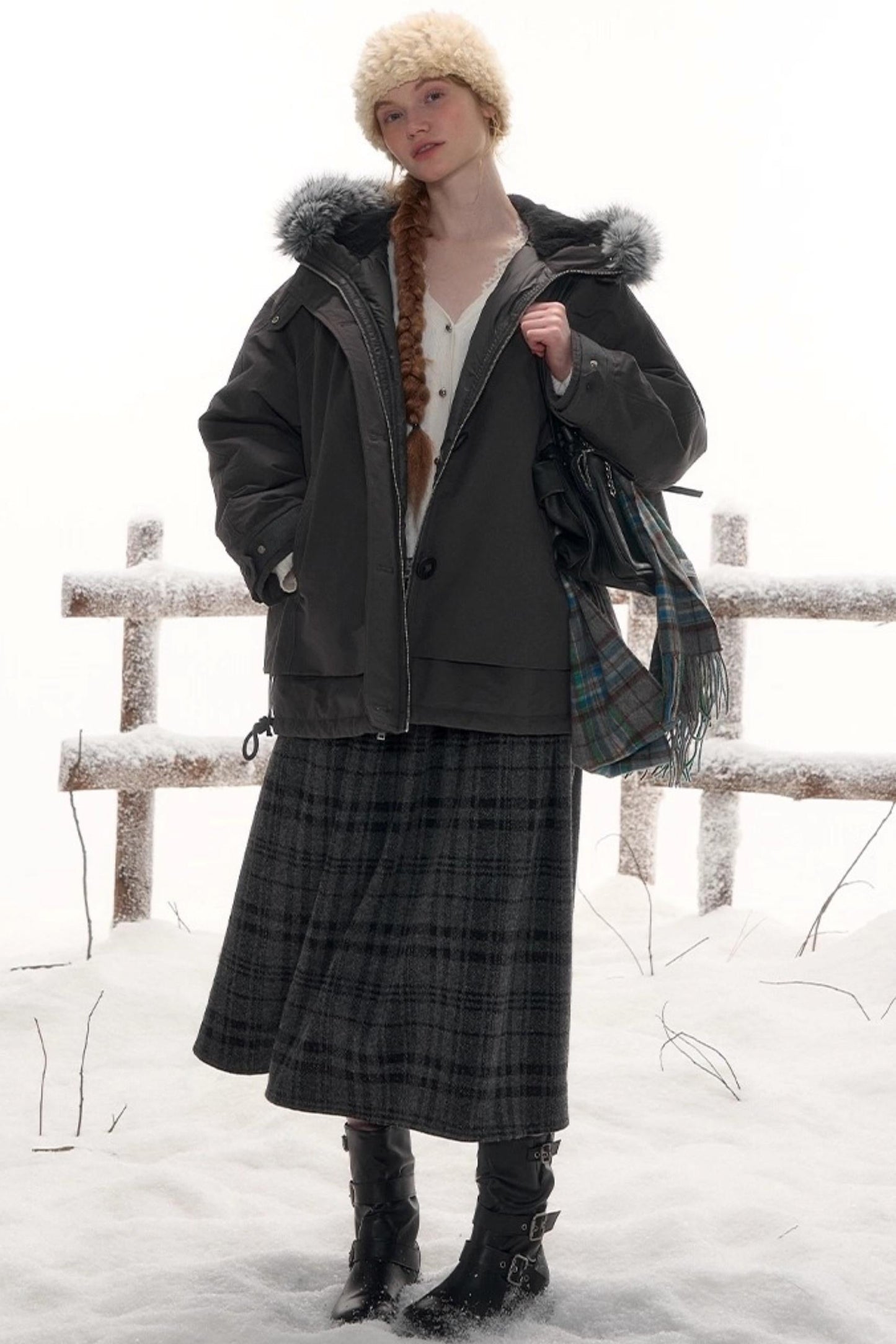 レトロシャーリンミドルスカート