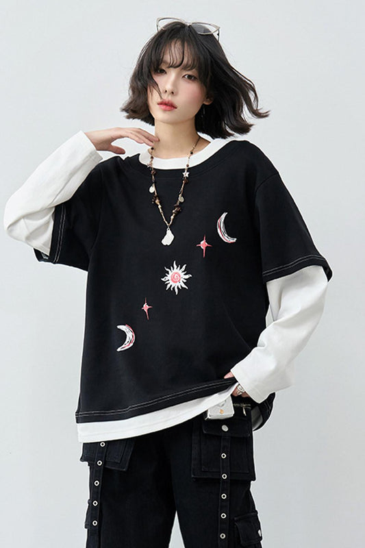 Gravity Patchwork Color Blocked Top