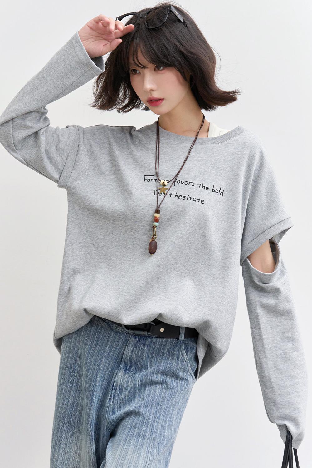 デタッチャブルスリーブトップス