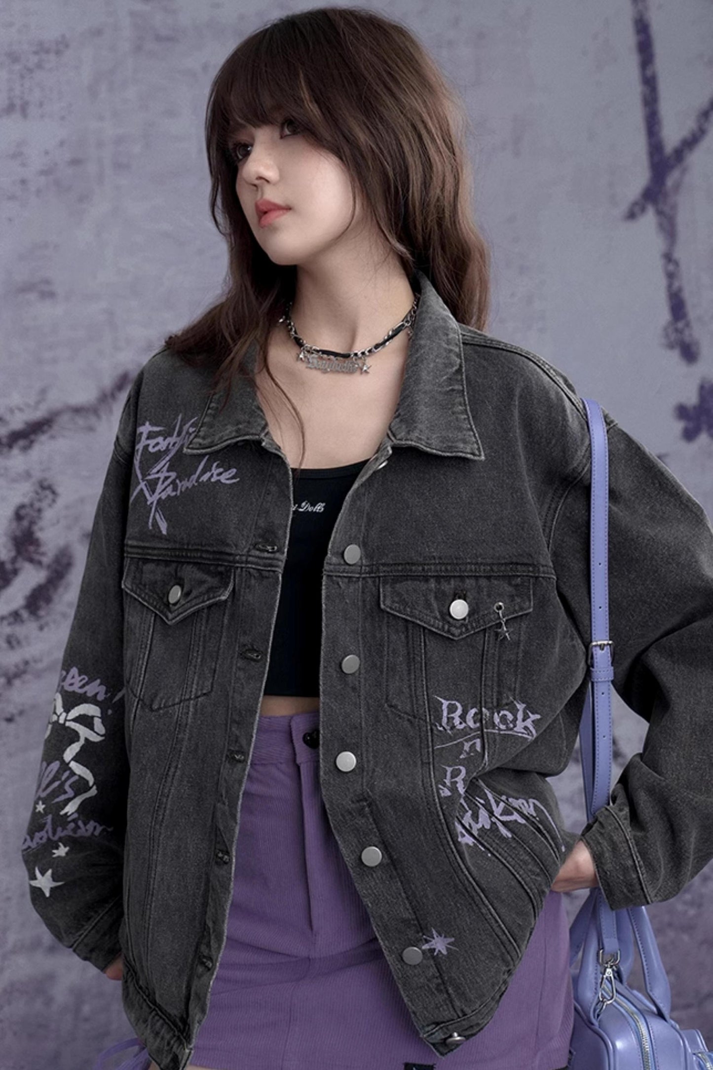 Mode Design Over Denim Jacket